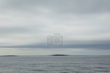 Intentional camera movement (ICM) of cloudy seascape in summer, Mikkelinsaaret, Finland.