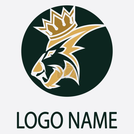 Ilustración de León Logo Plantilla vector icono ilustración diseño - Imagen libre de derechos