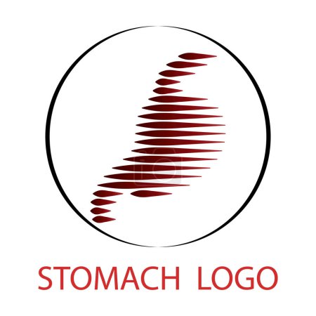 Téléchargez les illustrations : Illustration vectorielle de concept de conceptions d'icône de soins d'estomac - en licence libre de droit