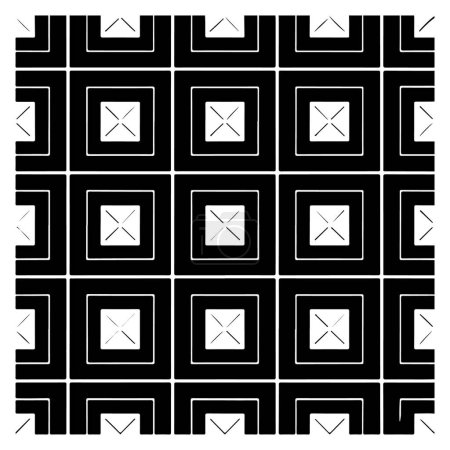 Quadratische Rastermuster Vektor-Design auf weißem Hintergrund Illustration