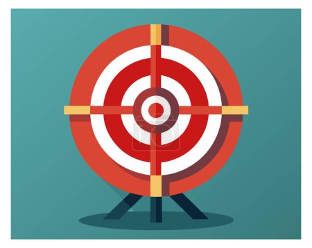 Target Arrows Vector Design auf weißem Hintergrund Illustration