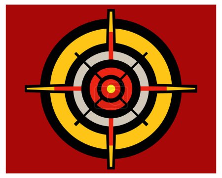Illustration for Target Arrows Vector Design On White Background illustration - Royalty Free Image