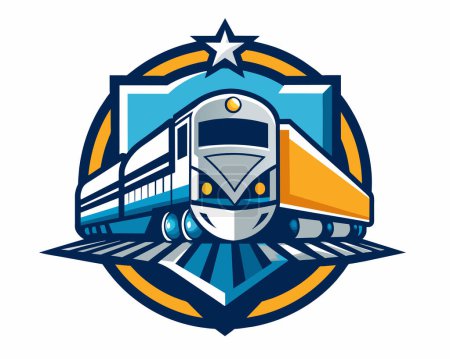 tren vector logotipo ilustración