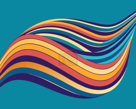 Colorful flow background vector illustrator
