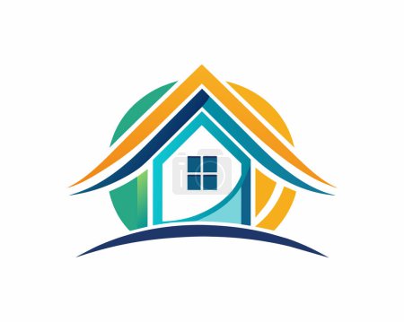 Ilustración de Casa de la propiedad y logotipos del hogar Icono Vector ilustración - Imagen libre de derechos