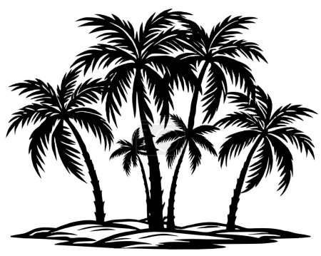 Palme Silhouetten Vektor Illustration