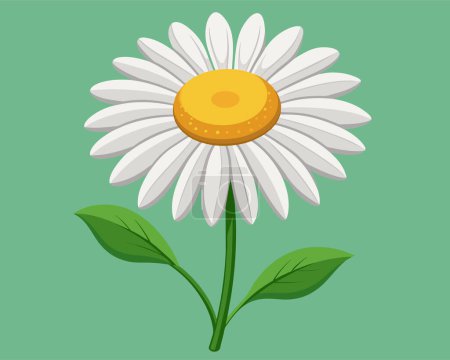 Illustration vectorielle de belle fleur en été