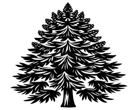 Handgezeichnete Baum-Vektorillustration