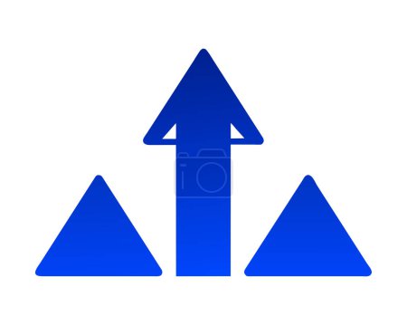 Arrow color icon vector illustration