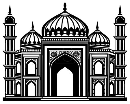 Illustration vectorielle concept mosquée