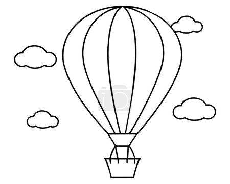 Aeronautics Balloon Icon stock illustration vector
