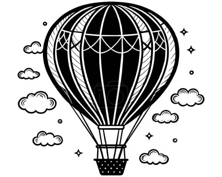 Luftfahrt Balloon Icon stock Illustration Vektor