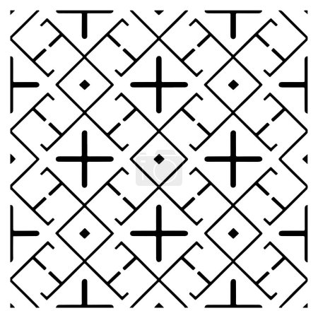 Vector moderno patrón geométrico sin costura rejilla