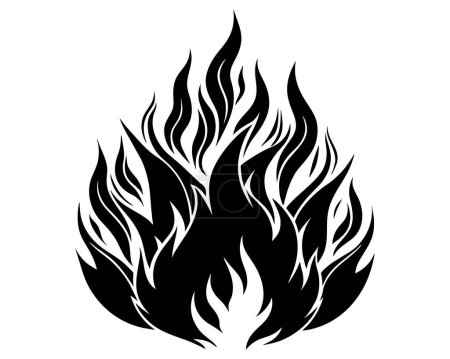 Ilustración de Fuego llamas diseño vector - Imagen libre de derechos