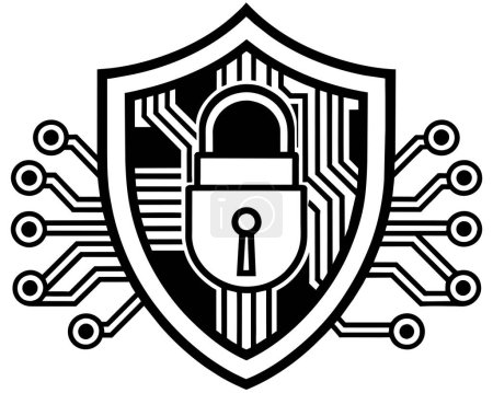 Photo for Security lock design vector - Royalty Free Image