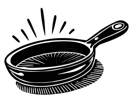 Frying pan vector illustration