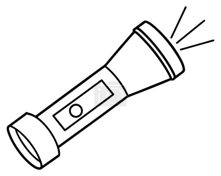Taschenlampe Symbol Vektor-Design-Vorlage
