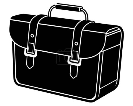 Business briefcase symbol silhouettes vector