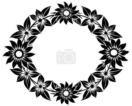 Floral frame and wreath element for wedding