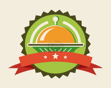 Illustration for Vector illustration restaurant icon logo - Royalty Free Image
