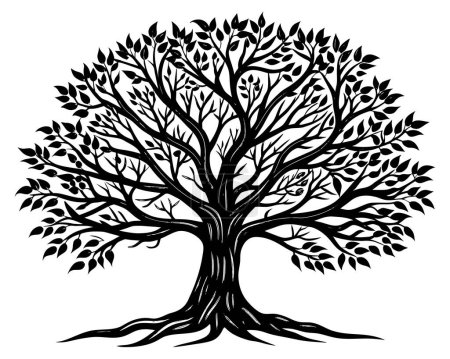 Photo for Tree silhouette icon vector illustration - Royalty Free Image