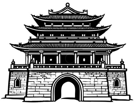 Ming Dynasty Tombs icon vector