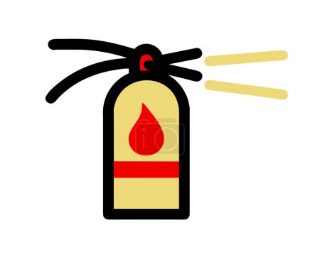 Fire Extinguisher simple clip art vector