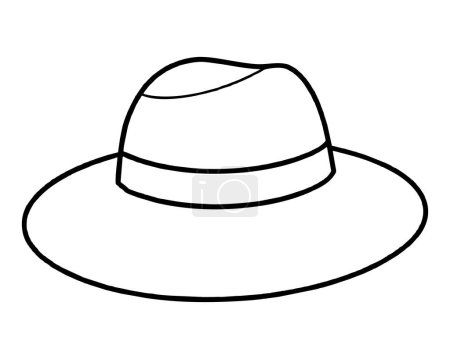 Illustration for Man hat isolated on white - Royalty Free Image