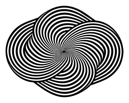 Black infinity moebius vector symbol