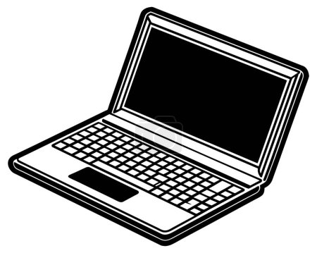 Laptop computer vector design
