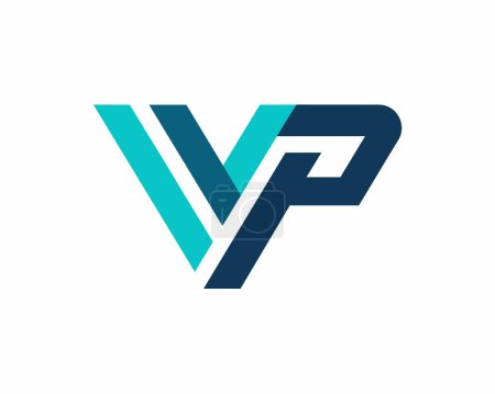 vp letra logo diseño
