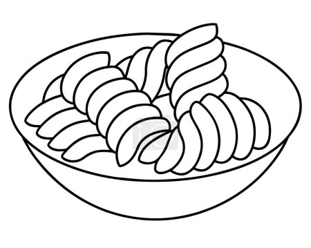 Pommes Frites Handzeichnung Vektor-Design