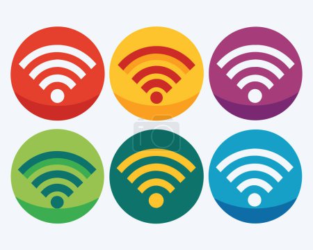 Wifi Icon Set Vektor Illustration