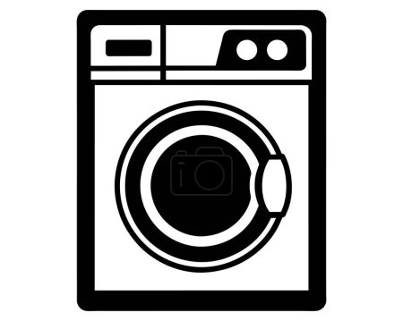Photo for Washing machine Icon Vector illustration - Royalty Free Image
