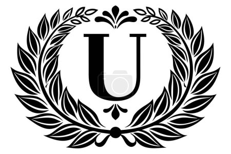 Leaf Letter U logo icon vector template design