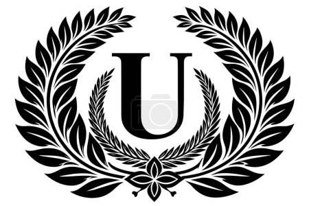 Leaf Letter U logo icon vector template design