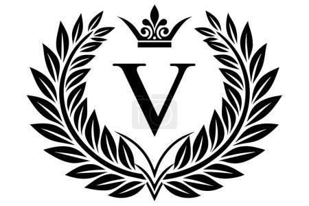 Leaf Letter V logo icon vector template design