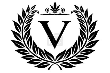 Leaf Letter V logo icon vector template design