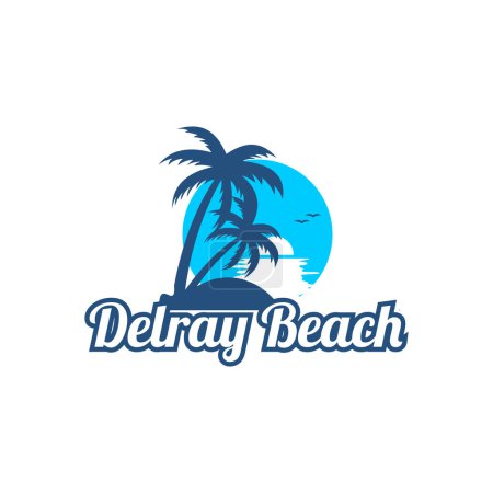 Foto de Diseño del logotipo de Delray Beach, Florida - Imagen libre de derechos