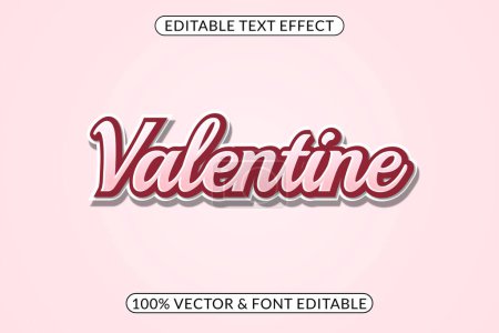 Téléchargez les photos : Utilisation modifiable d'effet de texte de Saint-Valentin pour le logo - en image libre de droit