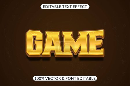 Illustration for Easily editable game text effect - Royalty Free Image