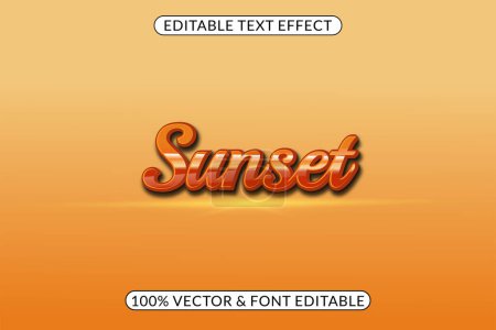 Illustration for Looking to add some vintage style to your designs? Check out our Editable Glossy and Retro Text Effects, perfect for creating eye-catching typography with ease. - Royalty Free Image