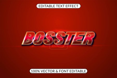 Illustration for Glossy Text Effect Editable, Shiny and Dynamic Typography Style for Graphic Design Projects, Advertising Campaigns and Branding Initiatives - Royalty Free Image