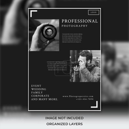 Téléchargez les photos : Brochure de photographie, rapport de brochure couverture d'affiche de magazine d'affaires - en image libre de droit