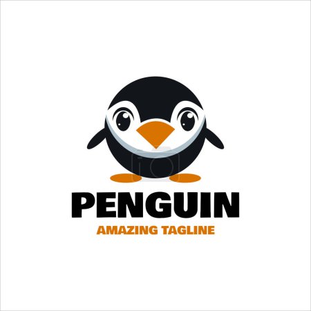 Ilustración de Ilustración de lindo pingüino bebé - Imagen libre de derechos