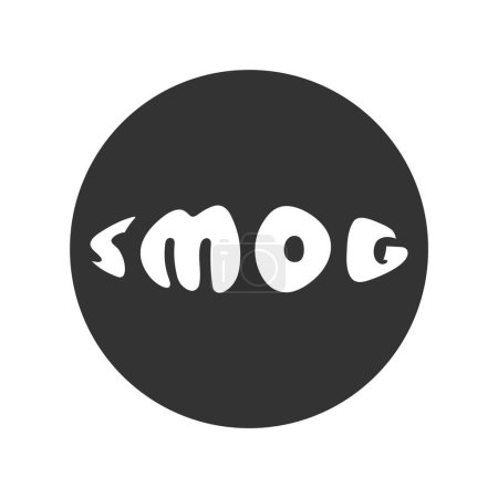 The smog icon. Smog. Logotype. Can be used to print stickers, labels, banners, posters, backgrounds, window displays, etc