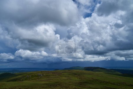 Photo for High hills cloudy sky. High quality photo - Royalty Free Image
