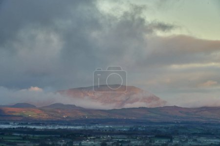 Photo for Ireland mountains morning light mist fog. High quality photo - Royalty Free Image