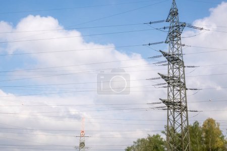 Photo for High voltage pylon for power supply - Royalty Free Image