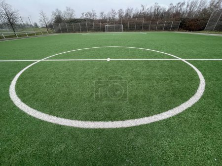 kick-off circle on sports field